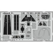 EDUFE969 ホーカー ハンター F.6 ズームエッチングパーツ (エアフィックス用) [1/48 ZOOM エッチングパーツ]