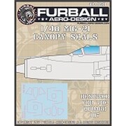 FAD48-058 MiG-21 フィッシュベッド用キャノピーマスクシート [1/48 エアクラフト用デカール]