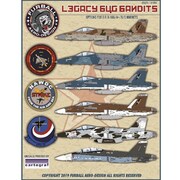 FAD32-004 アメリカ海軍 レガシーホーネット バンディット(F/A-18A/B/Cホーネット)デカール [1/32 エアクラフト用デカール]