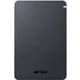 ポータブルハードディスク MiniStation（ミニステーション） HD-PGF-Aシリーズ 1TB USB 3.1（Gen 1）/3.0/2.0 耐衝撃ボディー ブラック HD-PGF1.0U3-BKA