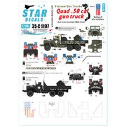 SD35-C1197 ベトナム戦争 米陸軍 ガントラック＃4 四連装M2銃座搭載のガントラック イージーライダース ヤングクルセイダーズ [1/35スケール ミリタリー用デカール]