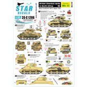 SD35-C1206 WWII 英陸軍 北アフリカでのイギリス陸軍所属のシャーマンMkIII エジプトへ展開した初期生産型のM4シャーマン 1942年 [1/35スケール ミリタリー用デカール]