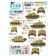 SD35-C1209 WWII 独 イタリア戦線のドイツ戦車＃9 ヘルマンゲーリング装甲師団 三号戦車M/N型 IV号戦車G/H型 マーダーII [1/35スケール ミリタリー用デカール]