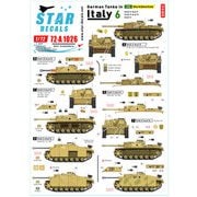 SD72-A1026 WWII 独 イタリア戦線のドイツ戦車＃6 III号突撃砲F/8型 III号突撃砲G型 IV号突撃砲(IV号戦車J型車体) [1/72スケール ミリタリー用デカール]