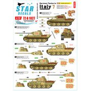 SD72-A1027 WWII 独 イタリア戦線のドイツ戦車＃7 パンターA型及びパンターG型 [1/72スケール ミリタリー用デカール]
