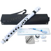プラスチック製管楽器 完全防水仕様 フルート C調 jFlute 2.0 White/Black 専用ハードケース付き N220JFWB
