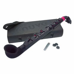 プラスチック製管楽器 完全防水仕様 サックス C調 jSax 2.0 Black/Pink 専用ハードケース付き N520JBPK
