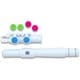プラスチック製管楽器 jFlute専用アップグレードキット C足部管/ストレートタイプ頭部管 White N245UKWT