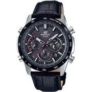 電波ソーラーウォッチ MID SIZE BEZEL IP メタルクロノグラフ ブラックカーフバンド EQW-T650BL-1AJF