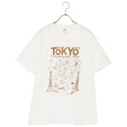 T-PB11126 [TOKYO MAP Tシャツ ホワイト XLサイズ]