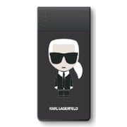 KARL LAGERFELD公式 モバイルバッテリー 4000mAh 4段階LEDインジケーター付 KLPB4KFKIKBK