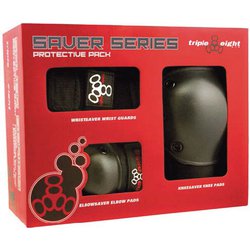 T818S3 SAVER SERIES PROTECTIVE 3-PACK BLACK S