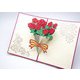 グリーティングカード バラの花束 CD019005