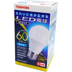 ヨドバシ.com - 東芝 TOSHIBA LED電球 60W 昼光色 E26 LDA7D-G