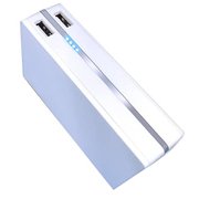 コンセント付モバイルバッテリー SHAKE LED CHECKER 10000mAh シルバー/ホワイト IMD-L126WH
