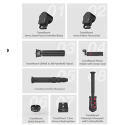 Zhiyun ジウン Crane 3 Labマスターアクセサリーキット Zhiyun Crane 3 LAB Master Upgrade Kit - Accessories Pack