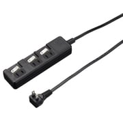 個別スイッチ 雷ガード付 節電タップ 3個口 1m ブラック H8KS331BK