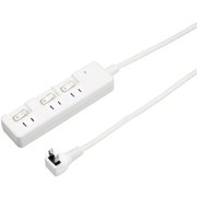 雷ガード付3個口節電タップ 2m ホワイト H8KS332WH