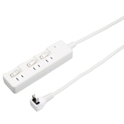 雷ガード付3個口節電タップ 3m ホワイト H8KS333WH