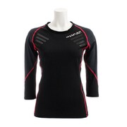 WB38HT03 BK/PK M [マッスルメーカー 1.5 レディース コンプレッショントップス 3/4スリーブ]