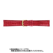 BWA021RR [時計バンド 撥水クロコ 19ミリ レッド]