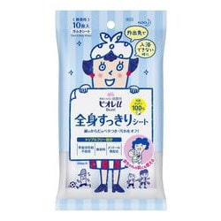汗ふきシート 顔・からだ用 ビオレu 全身すっきりシート 10枚入