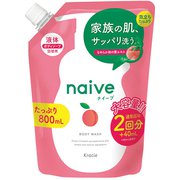 ナイーブ ボディソープ 液体タイプ 桃の葉エキス配合 つめかえ用 800mL