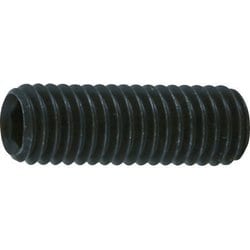 TRUSCO 六角穴付き止めネジ 平先 スチール M5X12 80本入 B630512