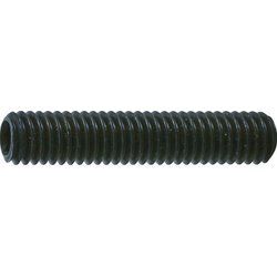 TRUSCO 六角穴付き止めネジ 平先 スチール M6X25 40本入 B630625