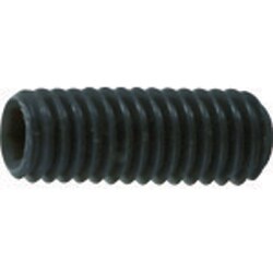 TRUSCO 六角穴付き止めネジ 平先 スチール M3X4 80本入 B630304