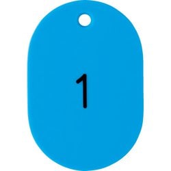 THFL0125LB [TRUSCO 番号入小判札 大 60X40 1～25 空]