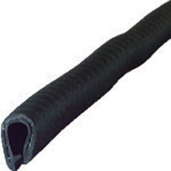 TRUSCO ワンタッチガスケット 2m PVC 芯材入り 板厚2.0mmまで 縦取り付け WPGN2MBK