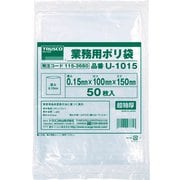 U4055 [TRUSCO 0.15mm厚手ポリ袋 縦550×横400  透明 (30枚入)]