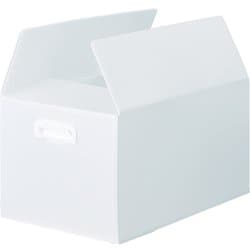 TDPKMD5TM [TRUSCO ダンボールプラスチックケース 5枚セット 果物箱サイズ 取っ手穴なし 半透明]