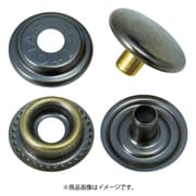 TRUSCO ハトメボタン 黒ニッケルメッキ 15mm 10組入り P-THB15-BKNM