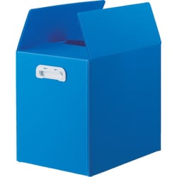 TDPB4D5B [TRUSCO ダンボールプラスチックケース 5枚セット B4サイズ 取っ手穴なし ブルー]