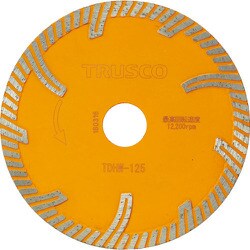 TDHW125 [TRUSCO ダイヤモンドカッタープロテクトウエーブ 125×2.0T×22]