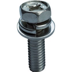 TRUSCO 座金・ばね座金組込十字穴付六角ボルト SUS M4X16 50本入 Y3360416