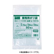 U2334 [TRUSCO 0.15mm厚手ポリ袋 縦340×横230  透明 (50枚入)]