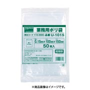 U3040 [TRUSCO 0.15mm厚手ポリ袋 縦400×横300  透明 (50枚入)]