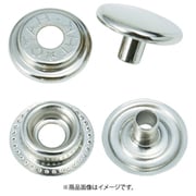 TRUSCO ハトメボタン ニッケルメッキ 15mm 10組入り P-THB15-NM