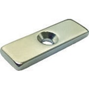 TRUSCO ネオジム角形磁石 皿ねじ穴付 20mm×10mm×4mm M3 1個入り T20K04M3