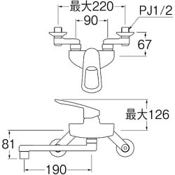 ヨドバシ.com - サンエイ SANEI K1712E2K13 [SANEI シングル混合栓] 通販【全品無料配達】