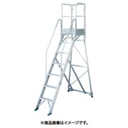 TDAD210900TF [TRUSCO 折りたたみ式作業用踏み台 高さ2.10m 高さ900手すりフルセット付き]