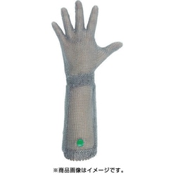 WILCO550SS [ミドリ安全 ステンレス製 耐切創クサリ手袋 5本指 ロングタイプ WILCO-550 SSサイズ 1枚]