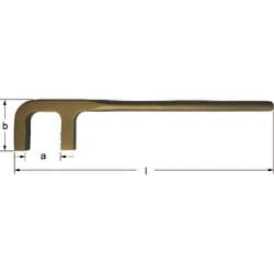 Ampco 防爆バルブウィールフック角型350mm CX1300B