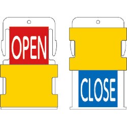 AIST7EN [IM スライド表示タグ OPEN CLOSE (OPEN - 赤地に白 / CLOSE - 青字に白)]