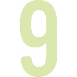 AILUMI509 [IM 中輝度蓄光カッテイング文字 数字 9]