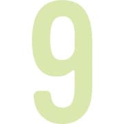 AILUMI509 [IM 中輝度蓄光カッテイング文字 数字 9]