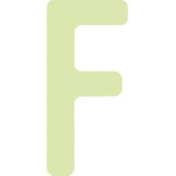 AILUMI50F [IM 中輝度蓄光カッテイング文字 英字 F]